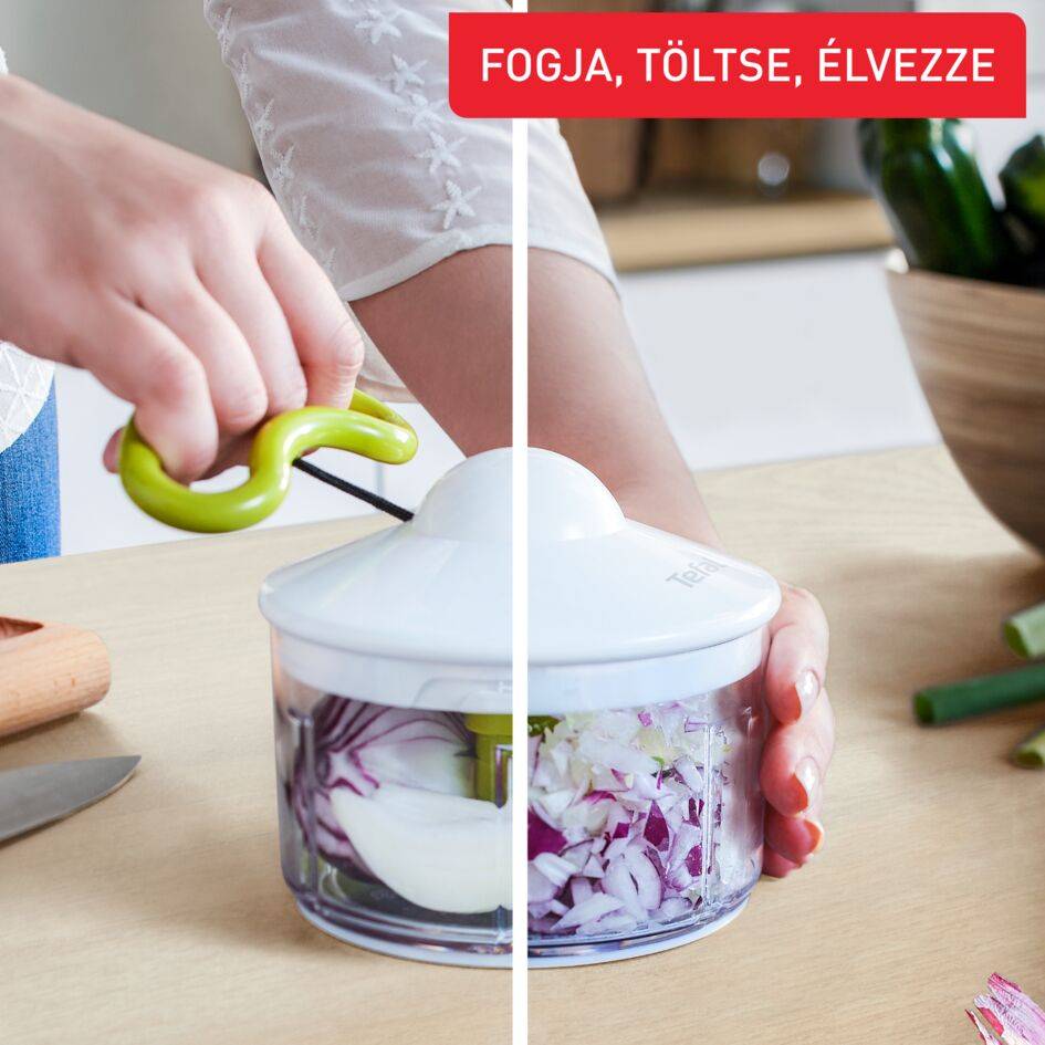 Kézi aprító Tefal 5 Second Chopper K1330404 Zöld/Fehér 500 ml