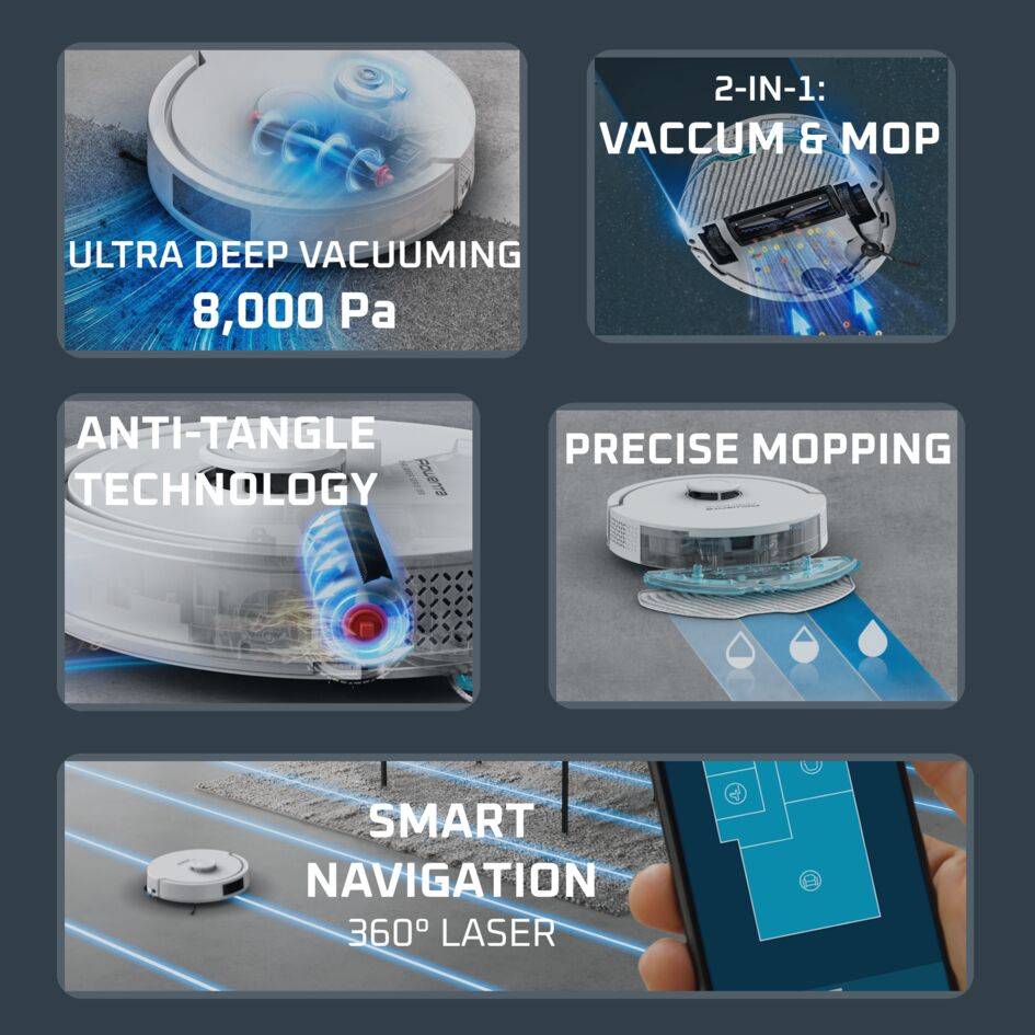 RR88H7E0 X-PLORER S280 Animal 8000 Pa robotporszívó, Rowenta