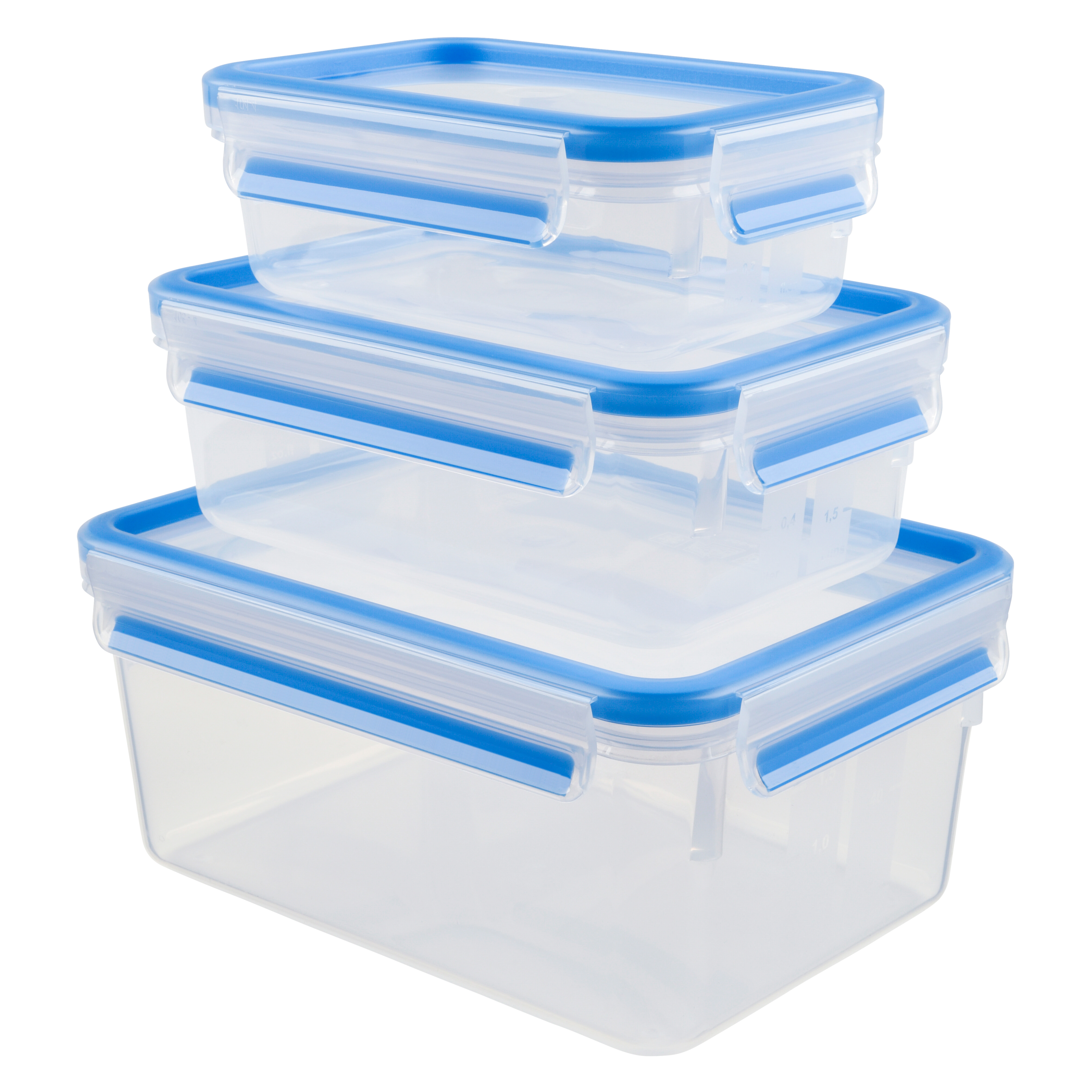 Tárolódoboz Tefal Master Seal Fresh K3028912 Négyszögletes 3 db-os