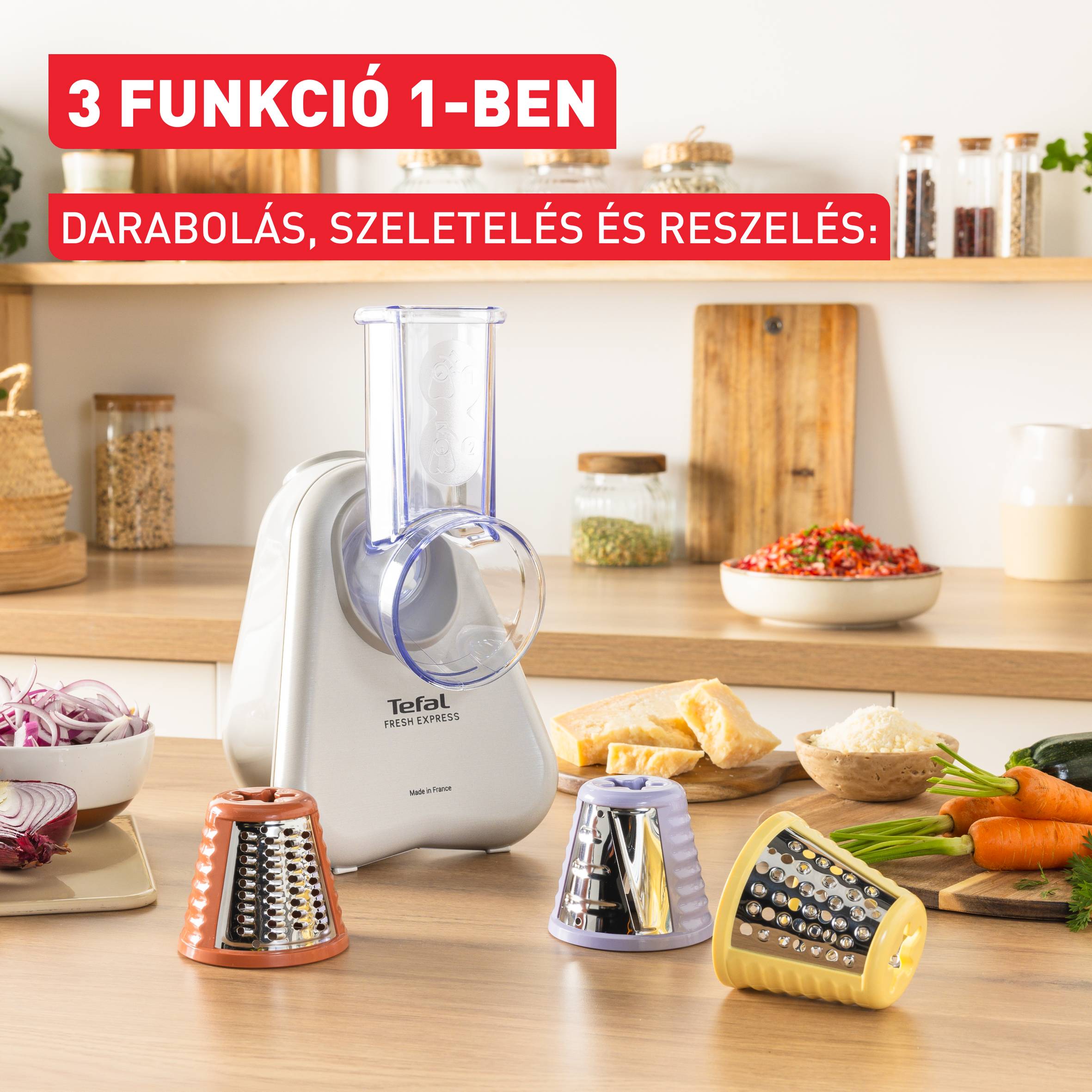 DN853BE0, Tefal Fresh Express elektromos reszelő