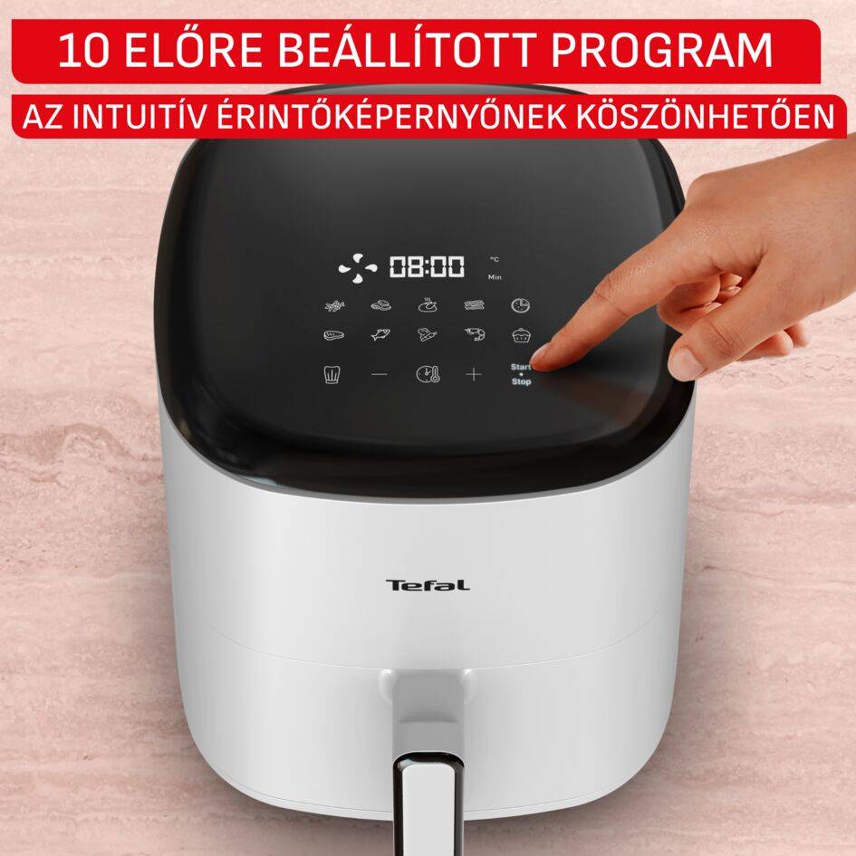 EY245GE0, Easy Fry POP forrólevegős fritőz 5 l, Tefal, világosszürke