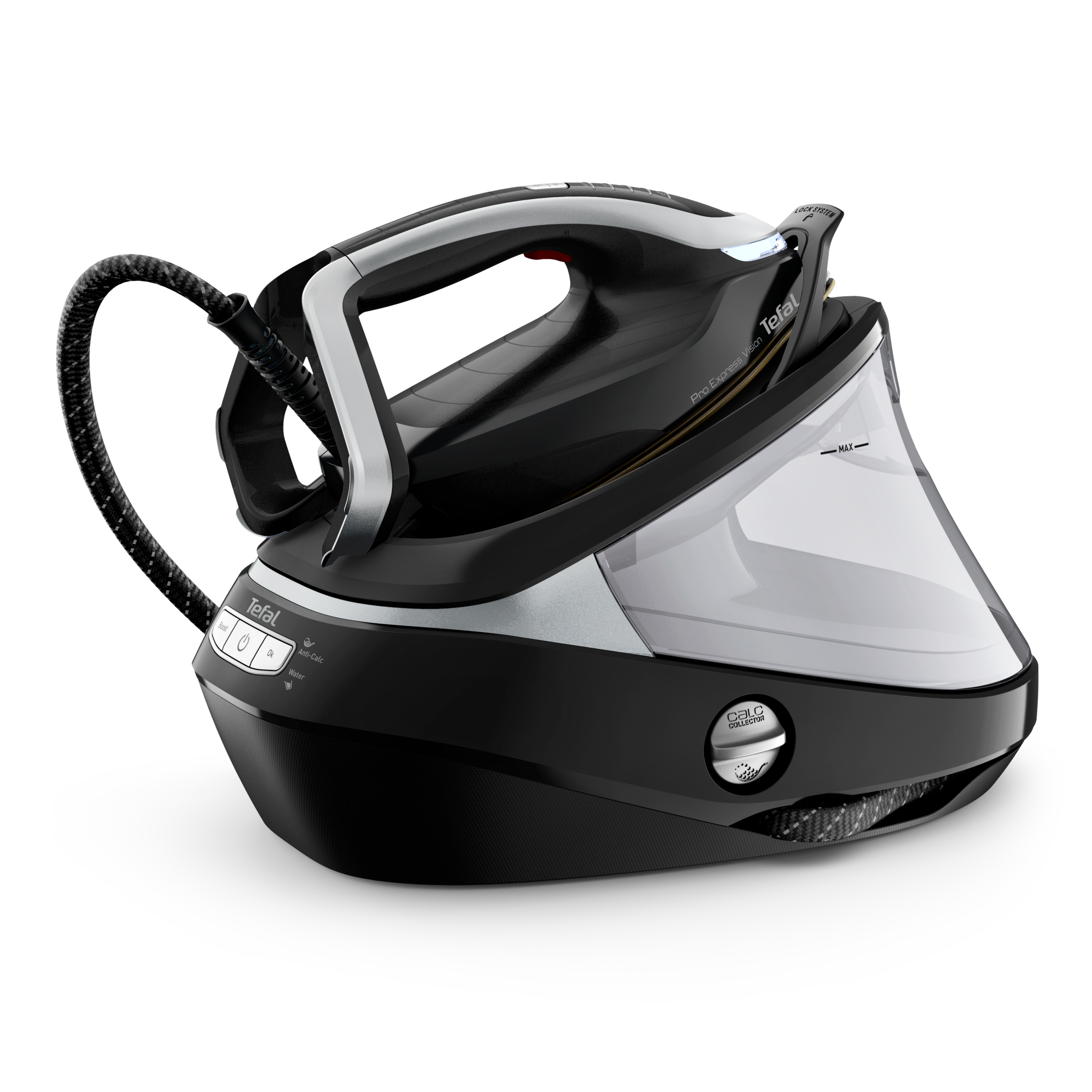 Gőzállomás Tefal Pro Express Vision GV9821E0 Ezüst/Fekete