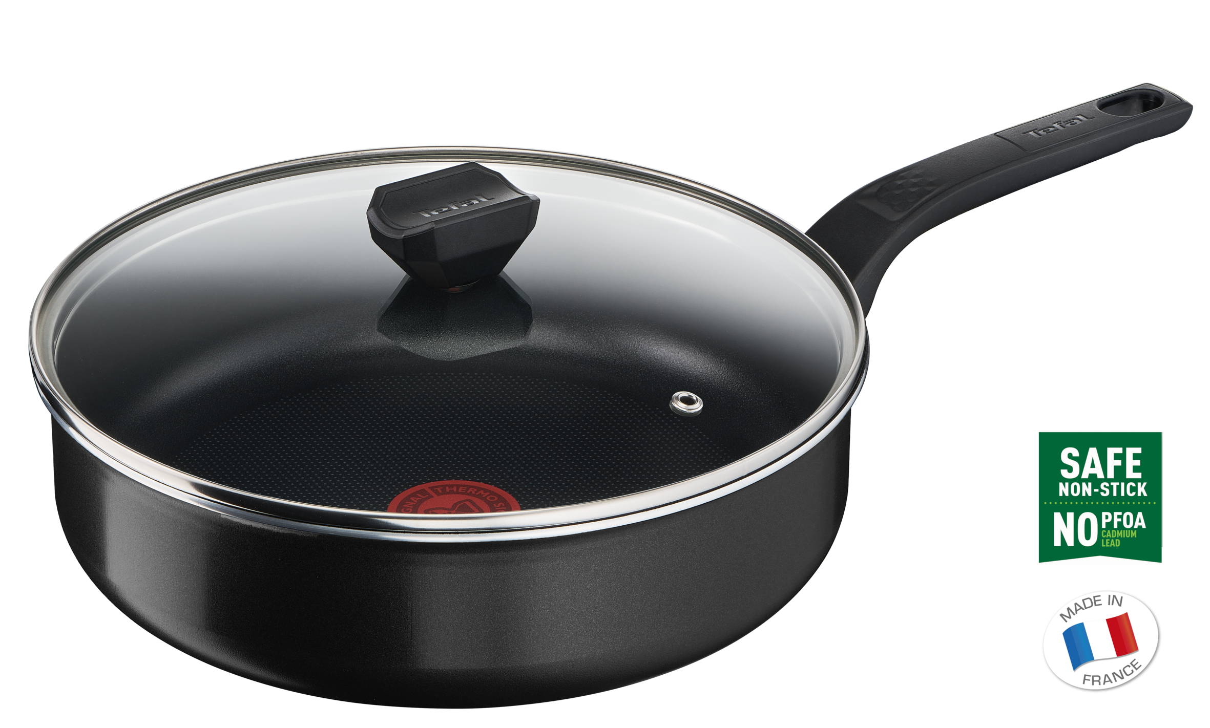Serpenyő fedővel Tefal Simply Clean B5673253 24 cm