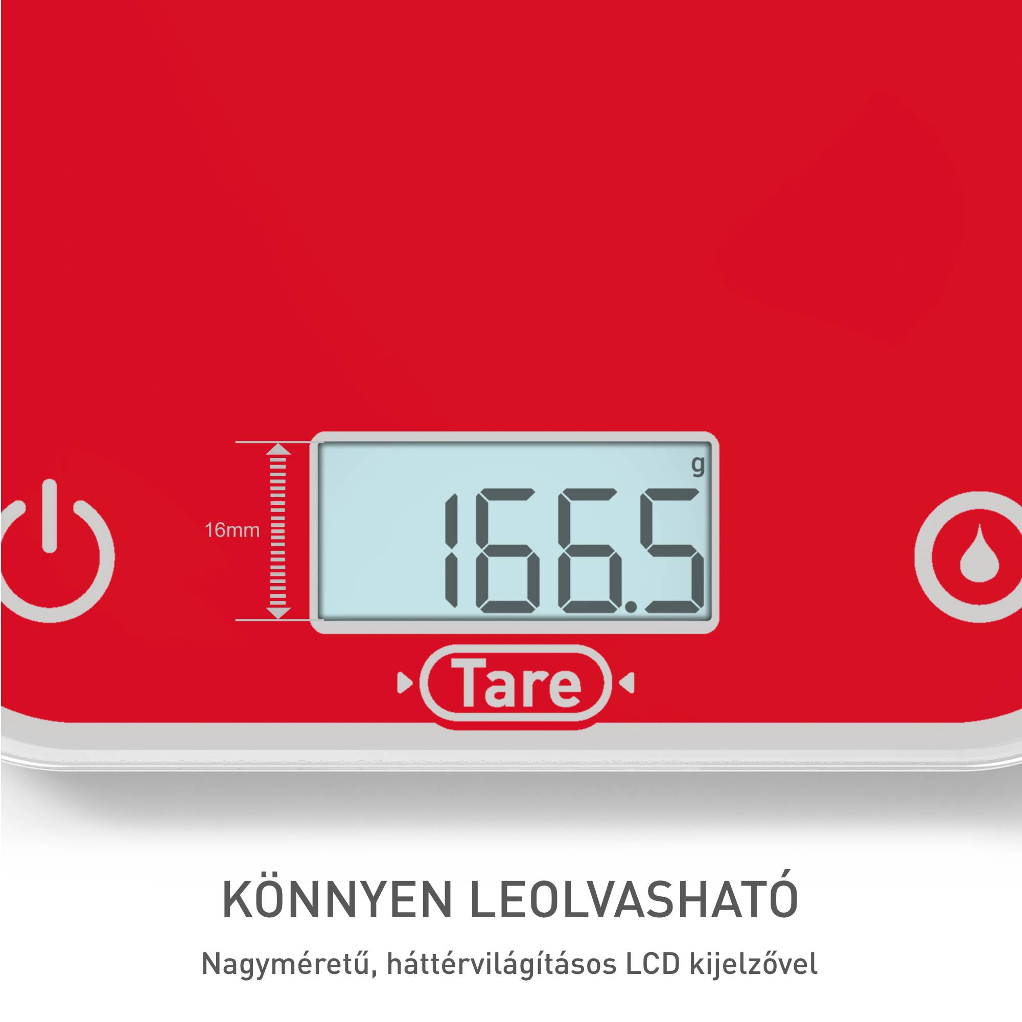 BC50U3V0 Optiss elektronikus konyhai mérleg, Tefal, málna