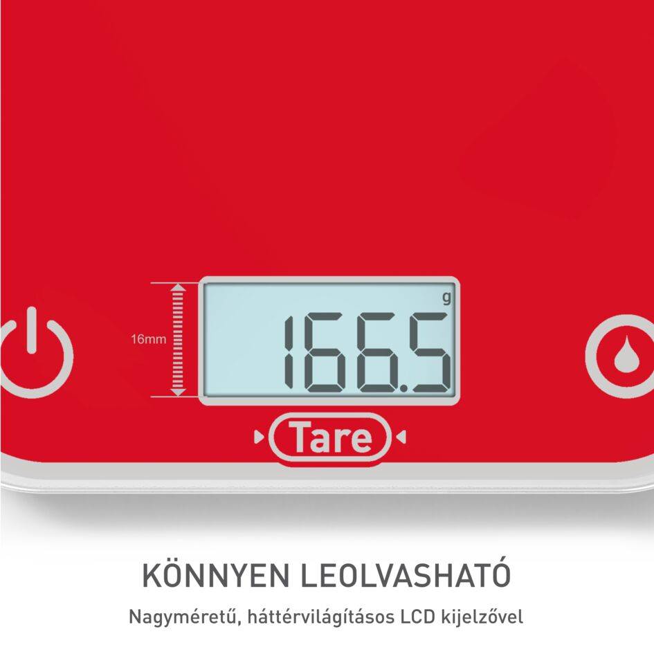 BC50U3V0 Optiss elektronikus konyhai mérleg, Tefal, málna