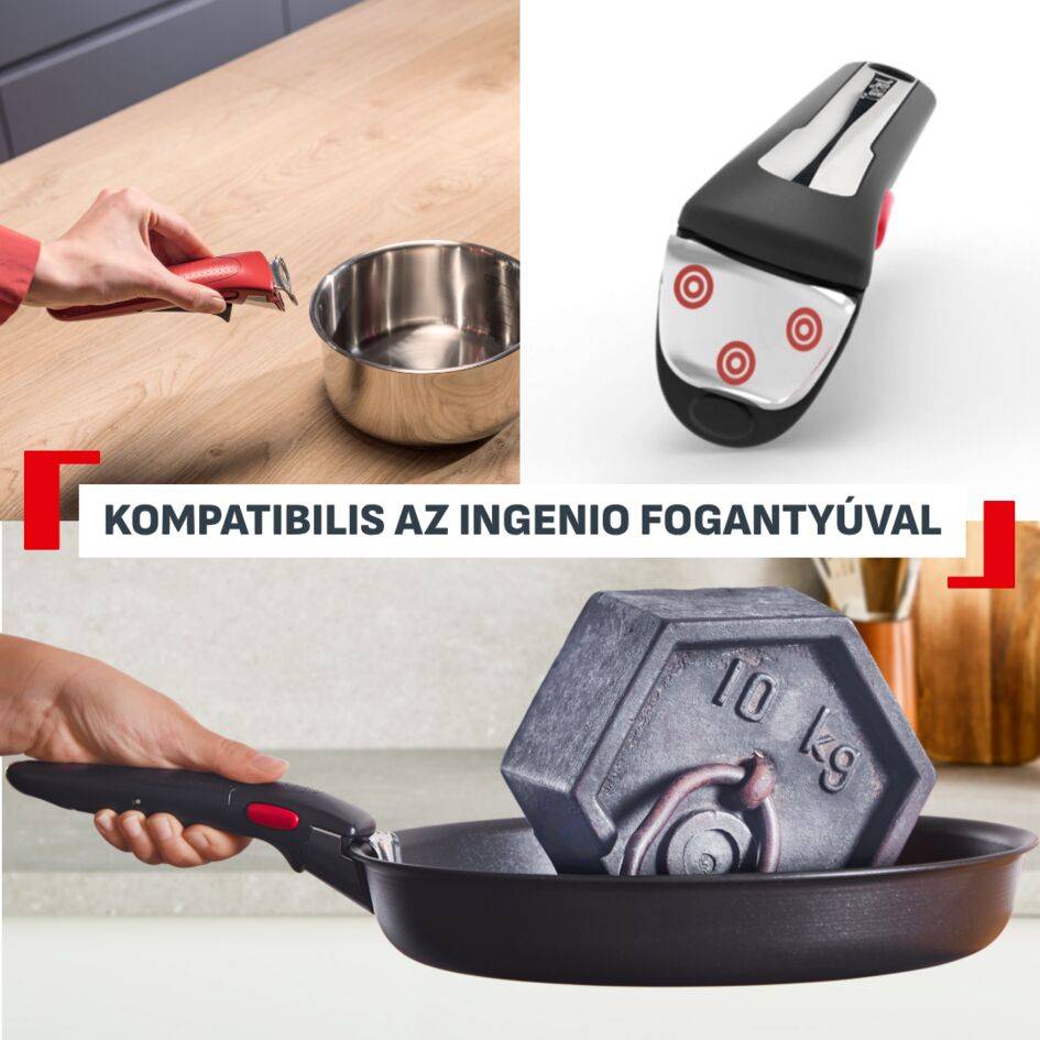 Ingenio Excellence+ 13 Piece Cookware Set, Stackable, Non-Stick Coating, Induction Compatible