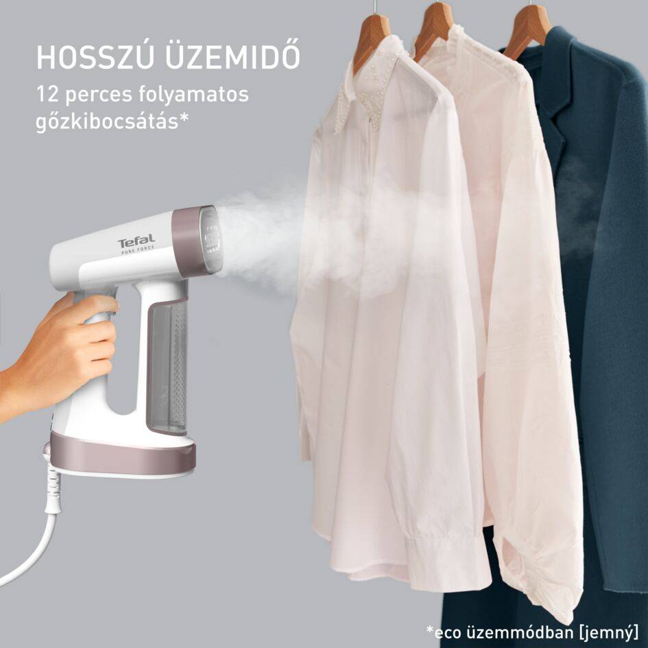 Kézi ruhagőzölő Tefal Pure Force 2 az 1-ben DT8720E0 Fehér