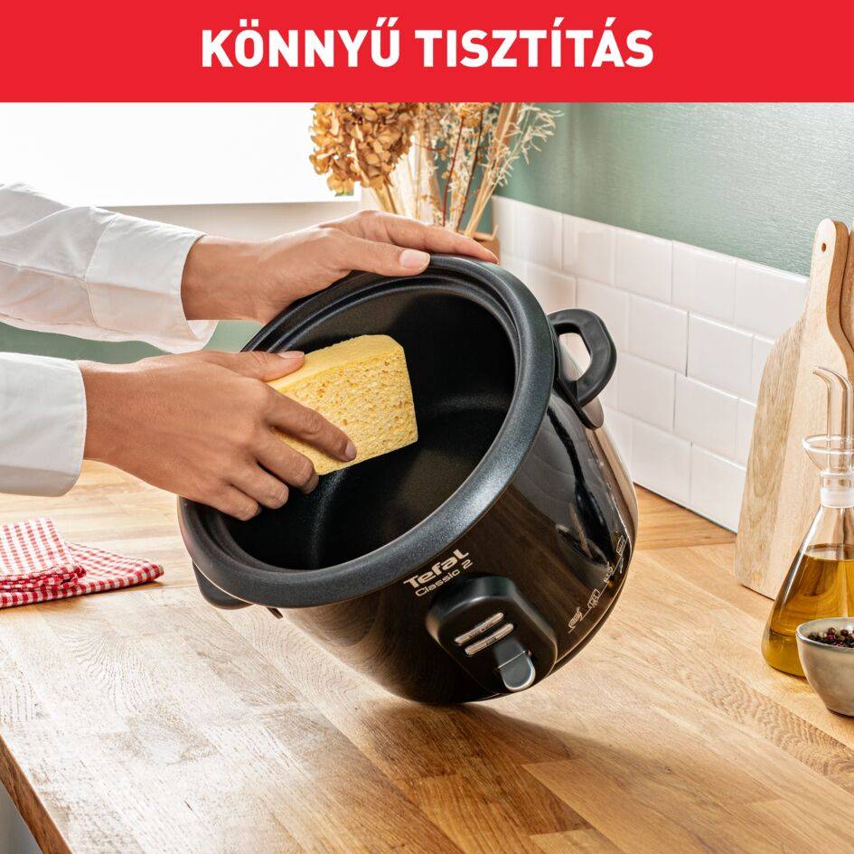 Tefal Rizsfőző Classic 6 adag RK102811 Fekete