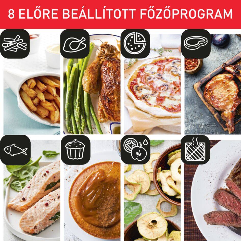 Forrólevegős fritőz Tefal Easy Fry & Grill & Oven 9az1-ben FW501815 Fekete