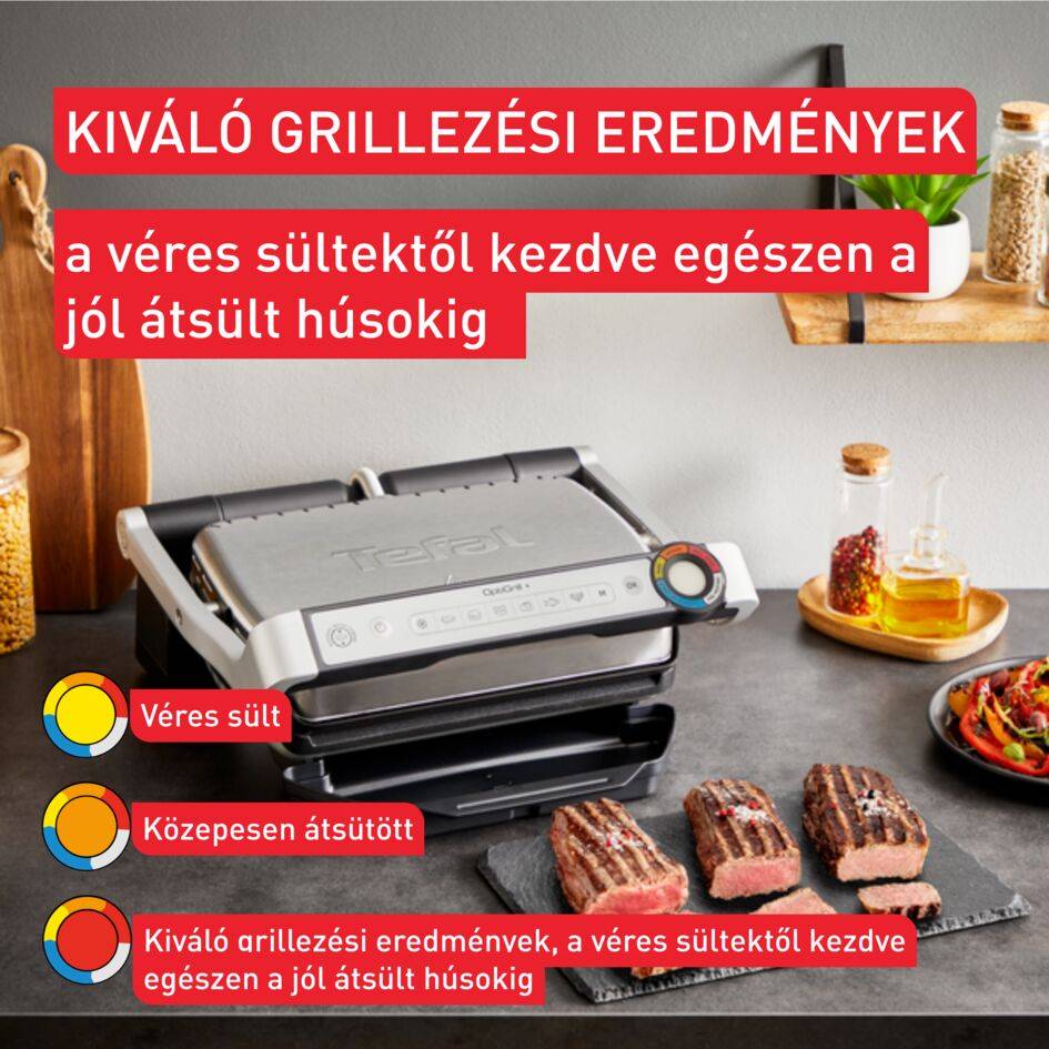 OptiGrill+ Elektromos grillsütő Tefal GC718D10