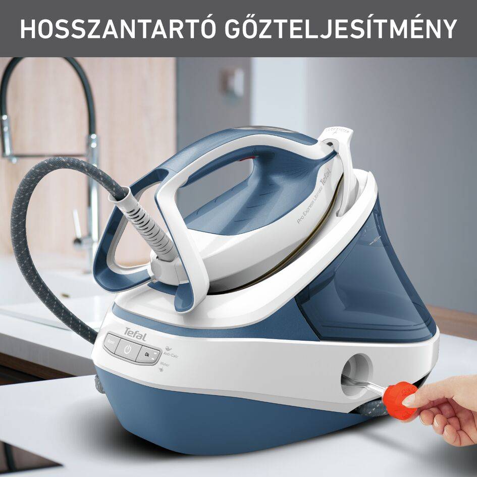 Gőzállomás Tefal Pro Express Ultimate II GV9710E0 Világoskék/fehér