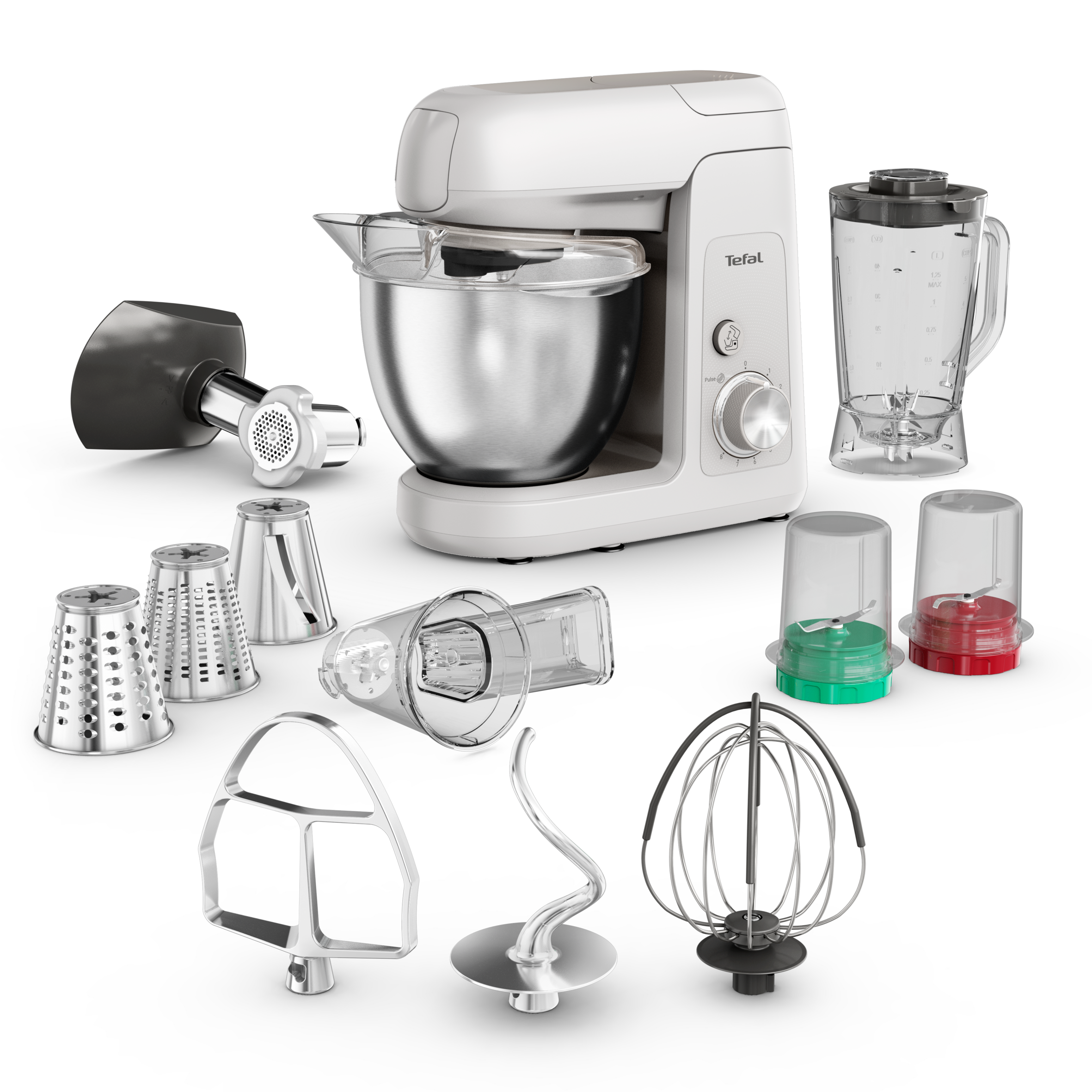 QB525B38 Bake Partner konyhai robotgép Tefal, világosszürke