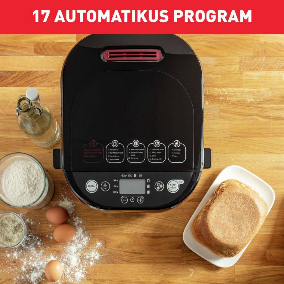 Kenyérsütő Tefal Pain Plaisir PF220838 Piros/Fekete