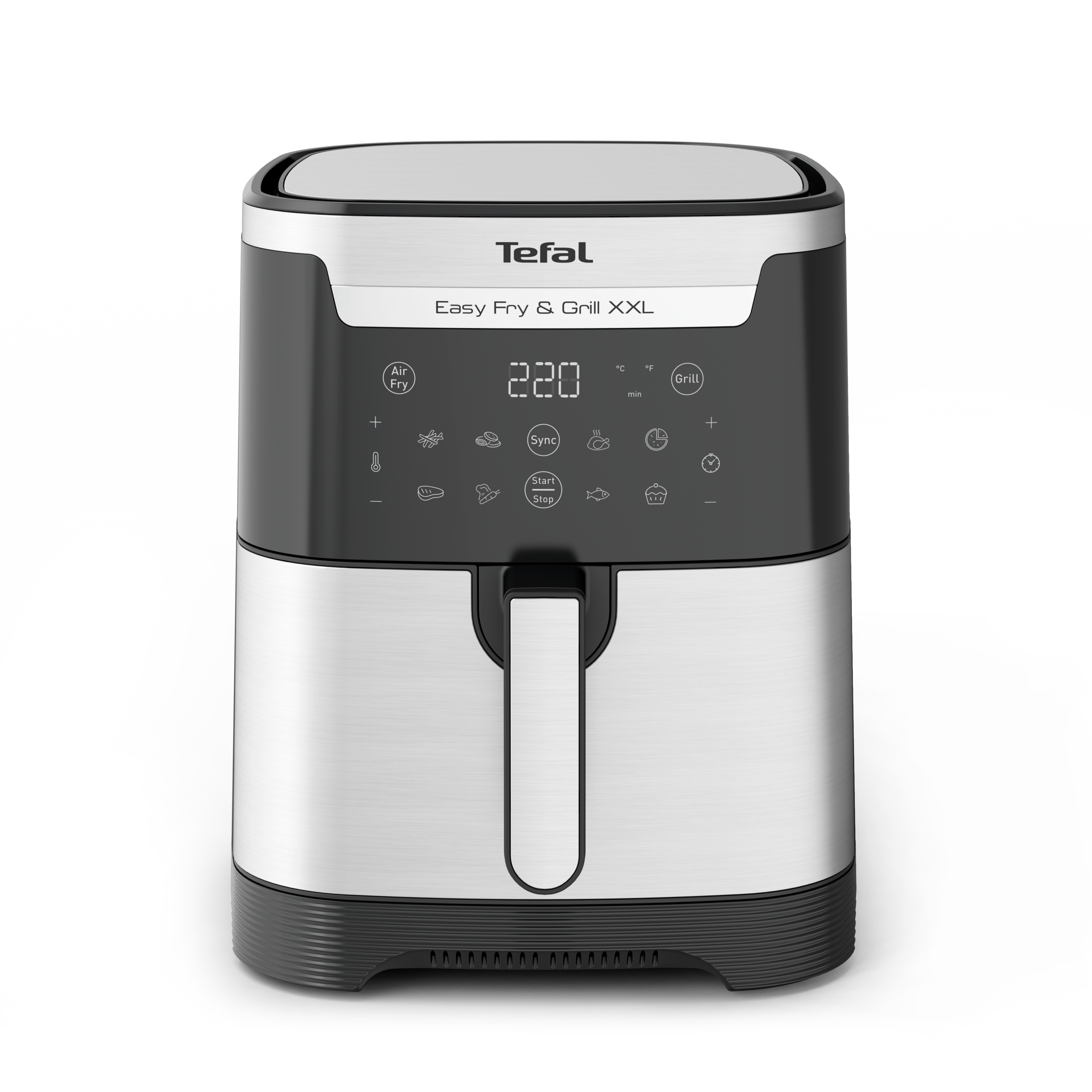 Forrólevegős fritőz Tefal Easy Fry & Grill 2az1-ben EY801D15 Fekete/Rozsdamentes