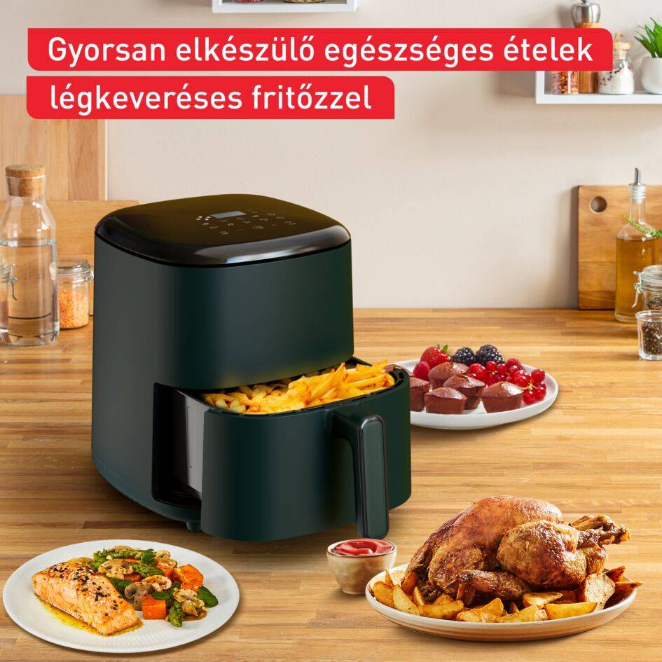 Forrólevegős fritőz Tefal Easy Fry Max EY245310 Sötétzöld/Fekete