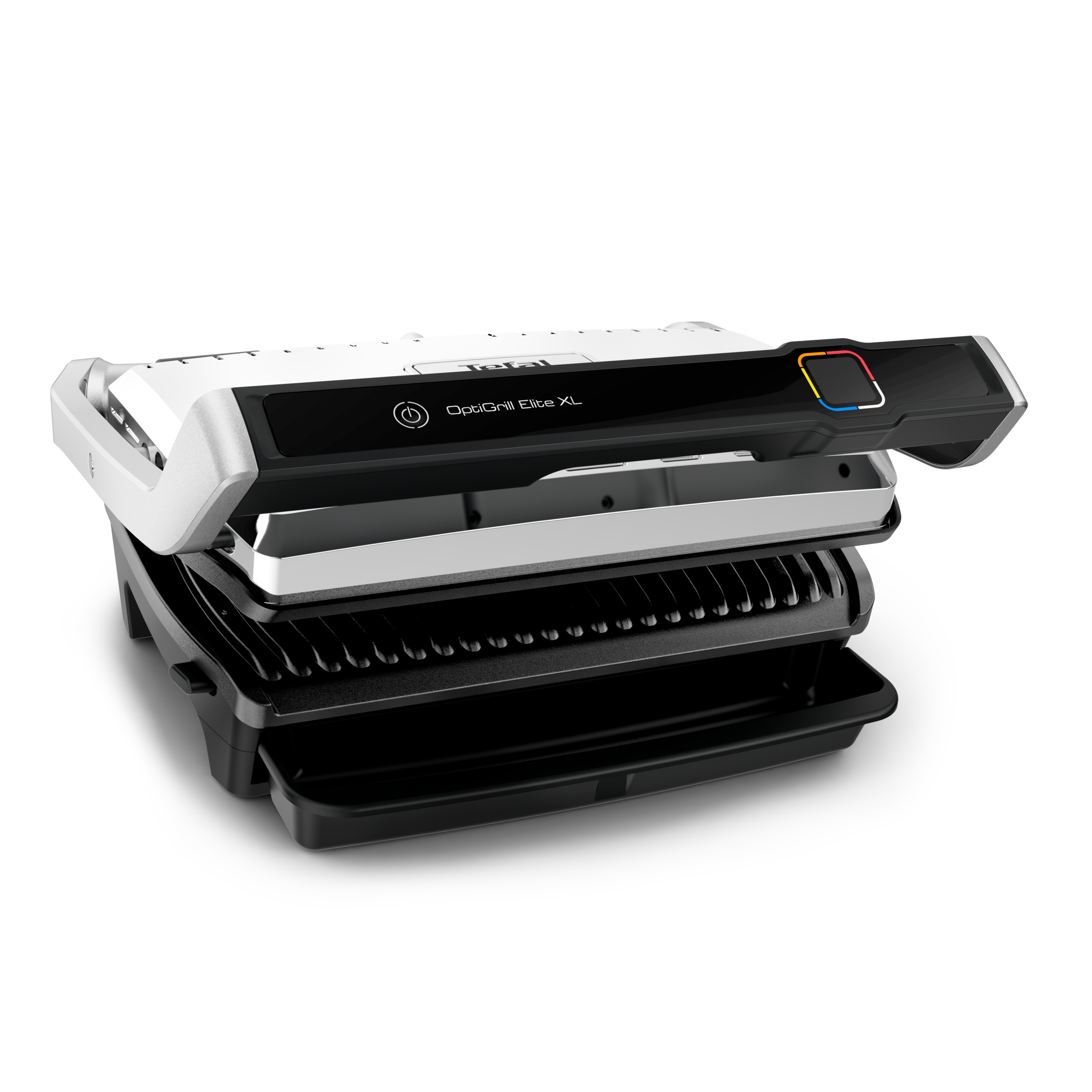 Elektromos grill Tefal OptiGrill Elite XL GC760D30 Ezüst/Fekete