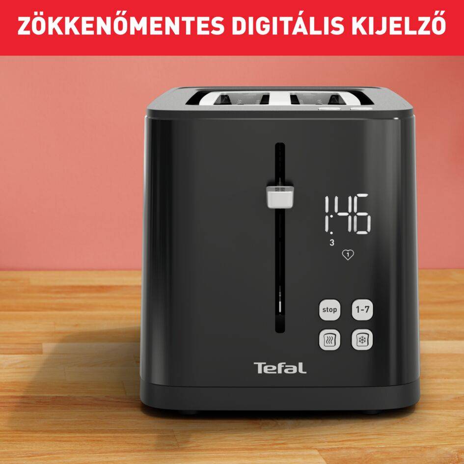Kenyérpirító Tefal Digital TT640810 Fekete