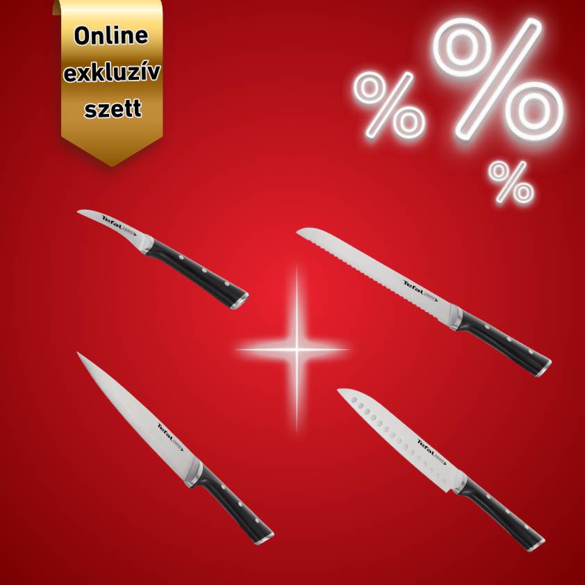 Konyhai készlet Tefal Ice Force késkészlet 7 cm, 18 cm, 20 cm és 20 cm